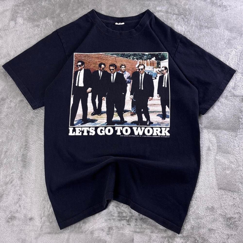 Vintage 1991 Reservoir Dogs Let’s Go to Work T-Shirt Men’s Small Black Movie Tee